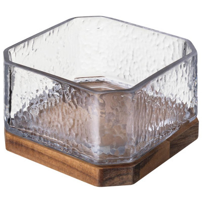 Конфетница "AQUA" на подставке диаметр 13 см высота 8 см LEFARD 750-016