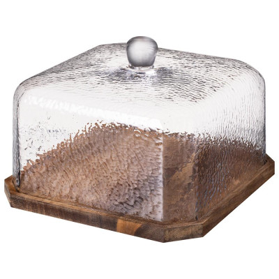 Блюдо сервировочное "AQUA" с крышкой диаметр 24,5 см высота 17 см LEFARD 750-017