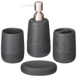 Набор для ванной комнаты 4 пр. (кор=12наб.) 400 мл 7,9*7,9*18см LEFARD 755-1006