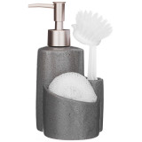 Дозатор для моющего средства + губка и щетка (кор=24шт.) LEFARD 755-1008