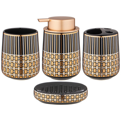 Набор для ванной комнаты 4 пр. 400 мл 8,4*8,4*13см LEFARD 755-1011