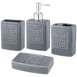 Набор для ванной комнаты 4 пр. 370 мл 8,2*5,7*18см LEFARD 755-1016