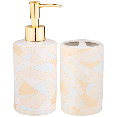Набор для ванной комнаты 2 пр. 370 мл 7,3*7,3*18см LEFARD 755-1019