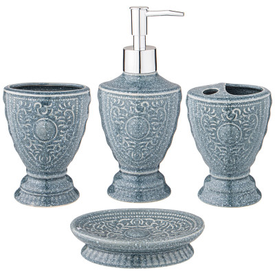 Набор для ванной комнаты 4 пр. 250мл 8,5*6,6*19см LEFARD 755-1020