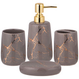 Набор для ванной комнаты "FANTASY" 4 пр. 400 мл (кор=12наб.) LEFARD 755-234