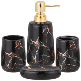 Набор для ванной комнаты "FANTASY" 4 пр. 400 мл (кор=12наб.) LEFARD 755-236