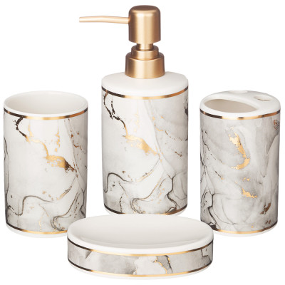 Набор для ванной комнаты 4 пр. (кор=12наб.) 360 мл LEFARD 755-245