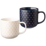 Набор двух кружек в подарочной упаковке 390 мл ((кор=12шт) LEFARD 756-421