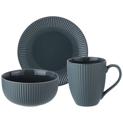 Набор посуды 3 предмета "TRENDY" черный LEFARD 756-442