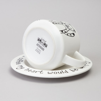 Чайный набор на 1 персону "КОТЫ" цвет белый LEFARD 756-474-2