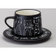 Чайный набор на 1 персону "КОТЫ" цвет черный LEFARD 756-475