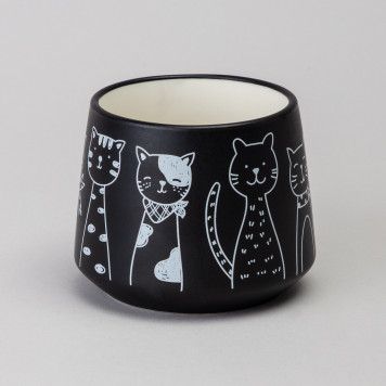 Чайный набор на 1 персону "КОТЫ" цвет черный LEFARD 756-475-4