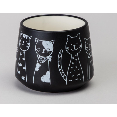 Чайный набор на 1 персону "КОТЫ" цвет черный LEFARD 756-475-4