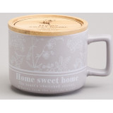 Кружка 400мл с бамбуковой крышкой "LOVING FAMILY" 9.6*8cm LEFARD 756-478