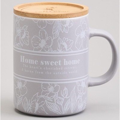 Кружка 400мл с бамбуковой крышкой "LOVING FAMILY" 8*10.9cm LEFARD 756-480