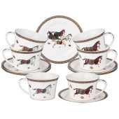 Чайный набор "PASSAGE" на 6 пер. 12 пр. 250 мл (кор=8наб.) LEFARD 760-043