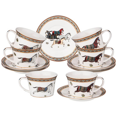 Кофейный набор "PASSAGE" на 6 пер. 12 пр. 180 мл (кор=12наб.) LEFARD 760-045