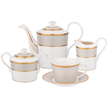 Чайный сервиз "CLASSIC" на 6 пер. 15 пр. 1250/400/350/250 мл (кор=1набор.) LEFARD 760-392
