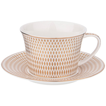 Чайный сервиз "RADIAL GOLD" на 6 пер. 15 пр. 1250/400/350/250 мл (кор=4наб.) LEFARD 760-415-1