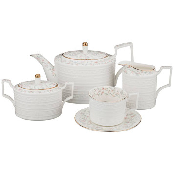 Чайный сервиз "ФАБЬЕН" на 6 персон 15 пр. 1100/400/300/280 мл (кор=1наб.) LEFARD 760-462