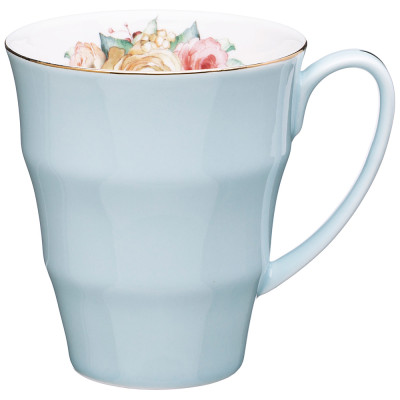 Кружка "ВРЕМЕНА ГОДА" 350 мл голубая (кор=36шт.) LEFARD 760-687