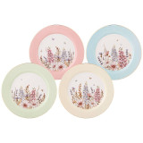 Набор тарелок закусочных "ДВОРЦОВЫЙ ПАРК" 4 шт. 20,5 см микс (кор=12наб.) LEFARD 760-711