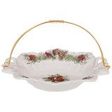 Блюдо "CELEBRATION" с металл.ручкой 26см (кор=12шт.) LEFARD 760-745