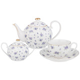 Чайный сервиз "SONNET IN BLUE" на 6 пер. 14 пр. 1200/400/280 мл (кор=4наб.) LEFARD 760-763