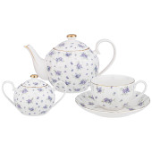 Чайный сервиз "SONNET IN BLUE" на 6 пер. 14 пр. 1200/400/280 мл (кор=4наб.) LEFARD 760-763