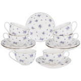 Чайный набор "SONNET IN BLUE" на 6 пер. 12 пр. 280 мл (кор=6наб.) LEFARD 760-764