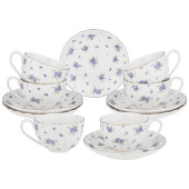 Чайный набор "SONNET IN BLUE" на 6 пер. 12 пр. 280 мл (кор=6наб.) LEFARD 760-764