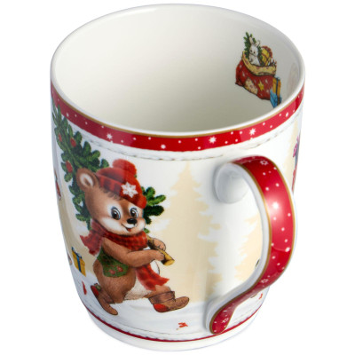 Кружка "С НОВЫМ ГОДОМ!" 300 мл красная (кор=36шт.) LEFARD 760-780-1-3