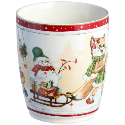 Кружка "С НОВЫМ ГОДОМ!" 300 мл красная (кор=36шт.) LEFARD 760-780-1-4