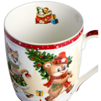 Кружка "С НОВЫМ ГОДОМ!" 300 мл красная (кор=36шт.) LEFARD 760-780-1-6