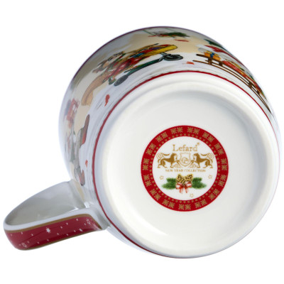 Кружка "С НОВЫМ ГОДОМ!" 300 мл красная (кор=36шт.) LEFARD 760-780-1-7