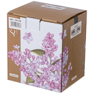 Кружка заварочная "LILAC" с крышкой и ситом 350 мл (кор=36шт.) LEFARD 760-798