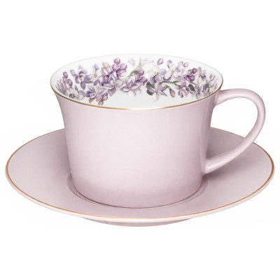 Чайная пара "LILAC" 250 мл (кор=24наб.) LEFARD 760-801-1