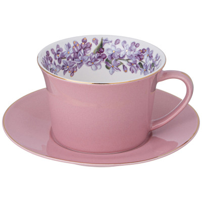 Чайная пара "LILAC" 250 мл (кор=24наб.) LEFARD 760-802