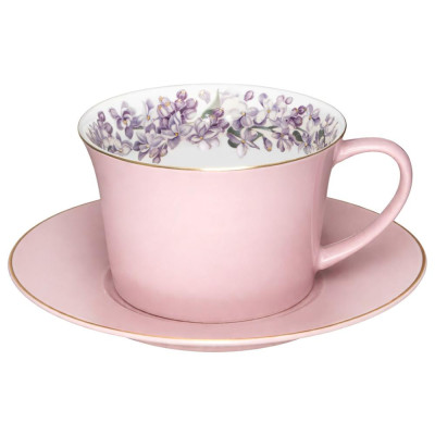 Чайная пара "LILAC" 250 мл (кор=24наб.) LEFARD 760-802-1