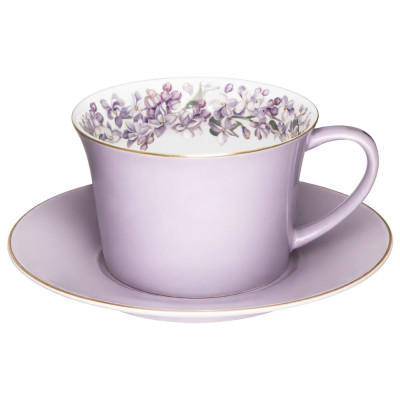 Чайная пара "LILAC" 250 мл (кор=24наб.) LEFARD 760-803-1