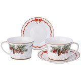 Чайный набор "CELEBRATION" на 2 пер. 4 пр. 250 мл (кор=12наб.) LEFARD 760-812