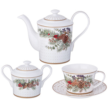 Чайный сервиз "CELEBRATION" на 6 пер. 14 пр. 850/350/250 мл (кор=1наб.) LEFARD 760-813