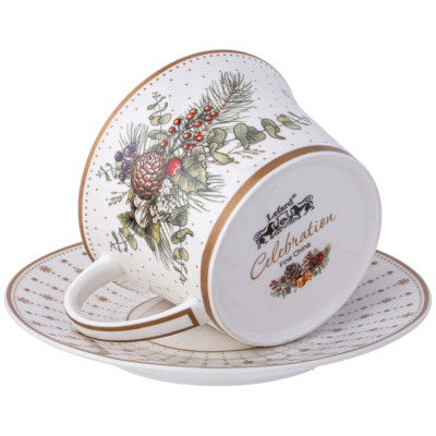 Чайный набор "CELEBRATION" на 2 пер. 4 пр. 250 мл (кор=12наб.) LEFARD 760-816-2