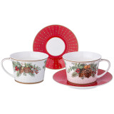 Чайный набор "CELEBRATION" на 2 пер. 4 пр. 250 мл (кор=12наб.) LEFARD 760-817