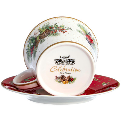 Чайный набор "CELEBRATION" на 2 пер. 4 пр. 250 мл (кор=12наб.) LEFARD 760-817-1-4
