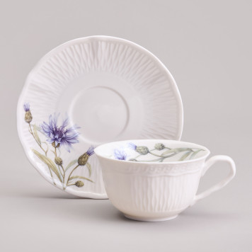 Чайный сервиз "ВАСИЛЬКИ" на 6 пер. 14 пр. 800/300/250 мл LEFARD 760-824-4