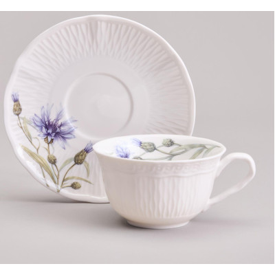 Чайный сервиз "ВАСИЛЬКИ" на 6 пер. 14 пр. 800/300/250 мл LEFARD 760-824-4