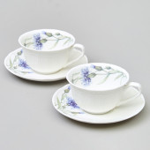 Чайный набор "ВАСИЛЬКИ" на 2 пер. 4 пр. 250 мл LEFARD 760-826