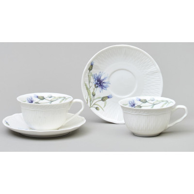 Чайный набор "ВАСИЛЬКИ" на 2 пер. 4 пр. 250 мл LEFARD 760-826-1