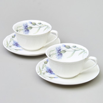 Чайный набор "ВАСИЛЬКИ" на 2 пер. 4 пр. 250 мл LEFARD 760-826